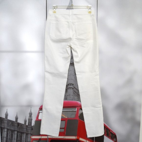 NWT$298 Lafayette 148 New York YARN-DYED DENIM WOOSTER JEAN in White 0 XS - Picture 10 of 15